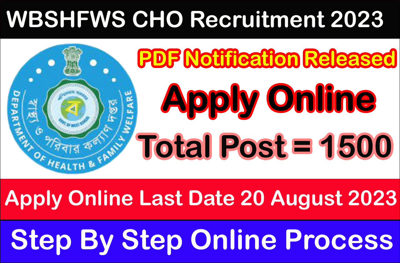 WBSHFWS CHO Recruitment 2023